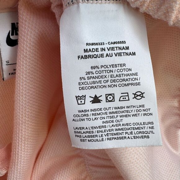 Nike Air Women's Pique Polo Cropped Top in Pink Size Small - Picture 9 of 9